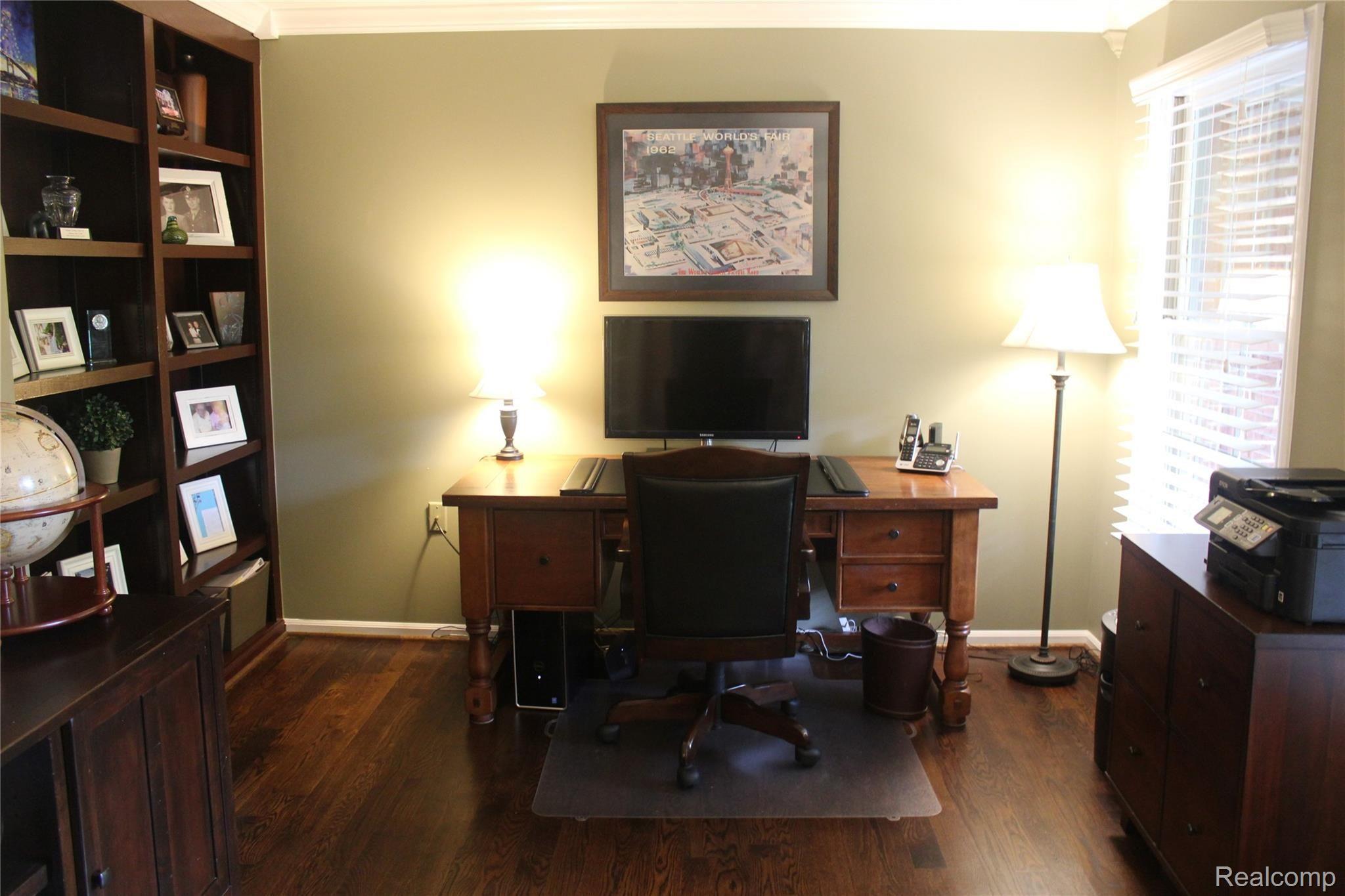 1794 Skyline Drive Rochester, MI 48306 - Photo 20 of 41 Skyline 19A - Den with Built In Shelving.JPG