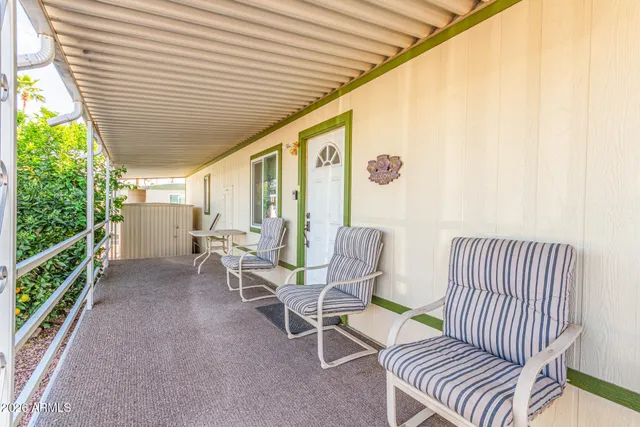 a view of an outdoor sitting area
