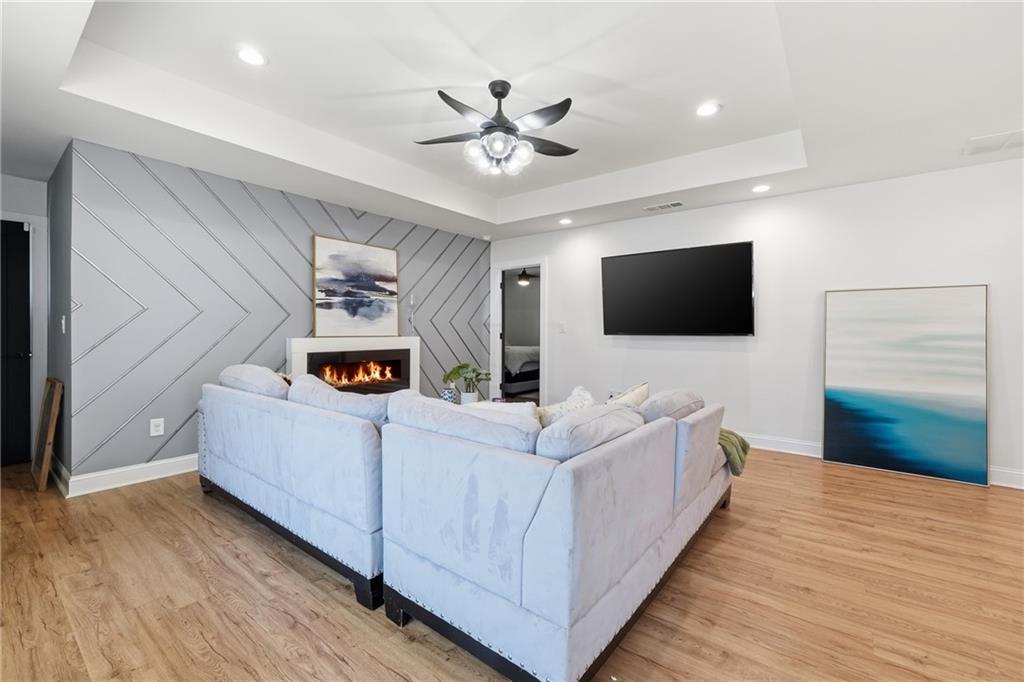 1973 Glendale Drive Decatur, GA 30032 - Photo 5 of 28 a living room with furniture and a flat screen tv