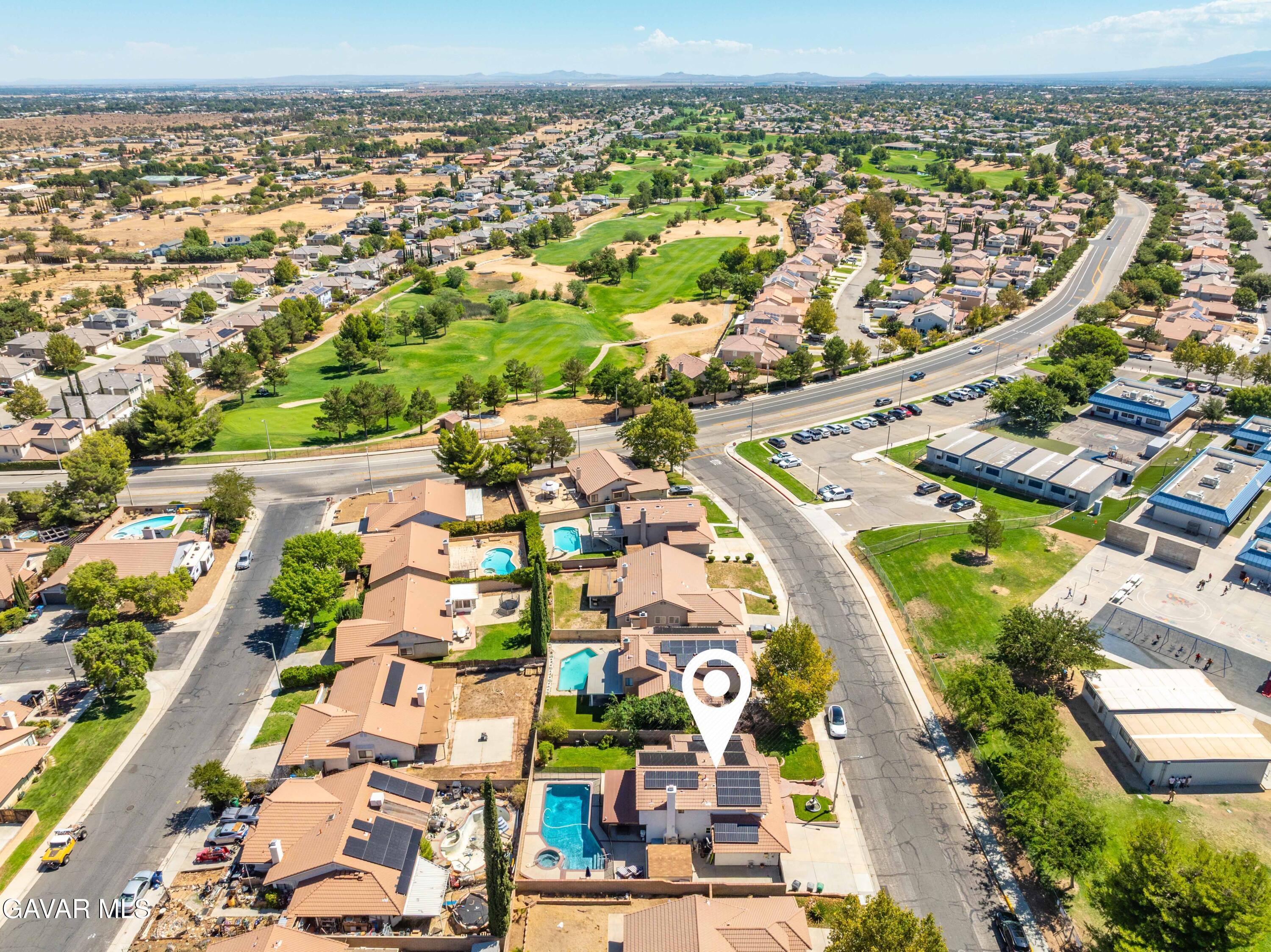 4535 Talento Way Palmdale, CA 93551 - Photo 42 of 43 an aerial view of residential building and lake view