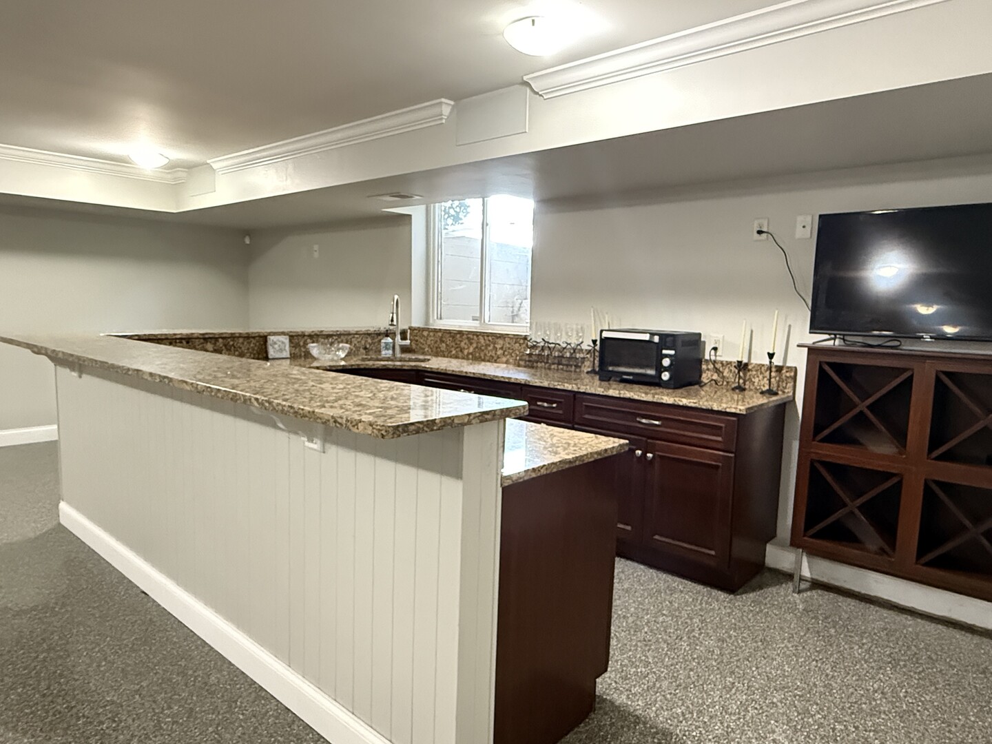 402 West Le Fevre Road Sterling, IL 61081 - Photo 34 of 39 a kitchen with granite countertop a sink and cabinets