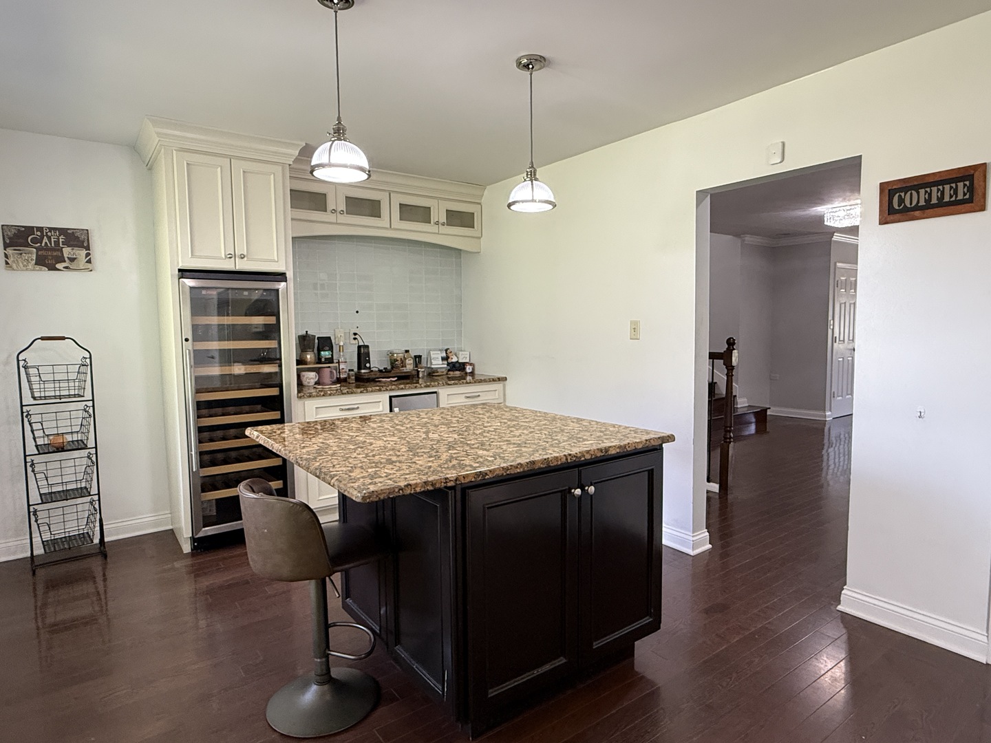 402 West Le Fevre Road Sterling, IL 61081 - Photo 10 of 39 a view of a kitchen with a table and chairs