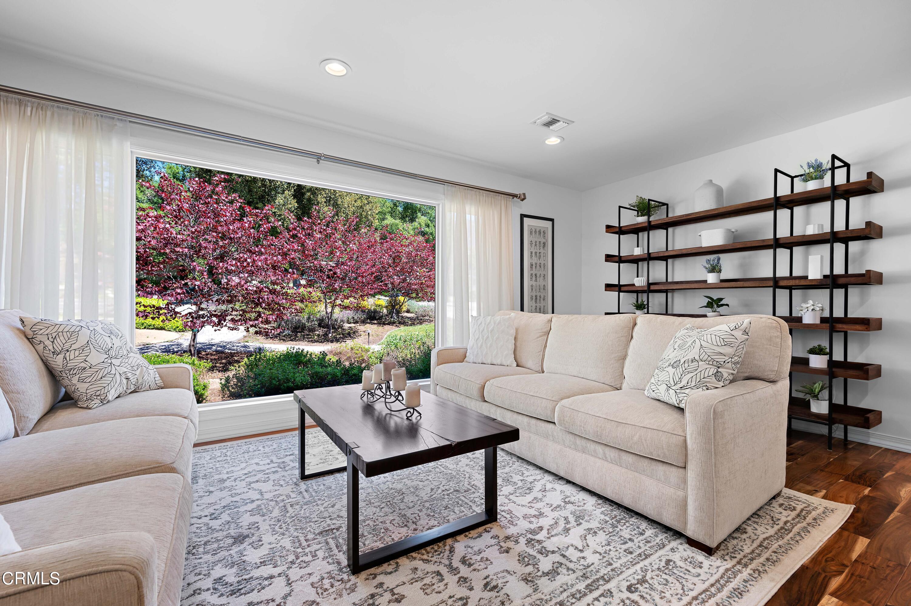 3770 Shadow Grove Road Pasadena, CA 91107 - Photo 11 of 61 a living room with furniture and a floor to ceiling window