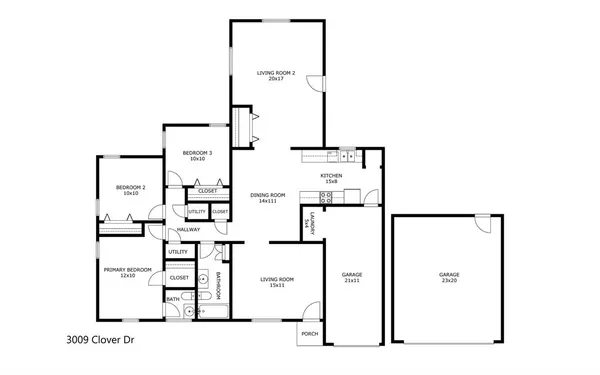 $1,850 | 3009 Clover Drive, Mesquite, TX 75150