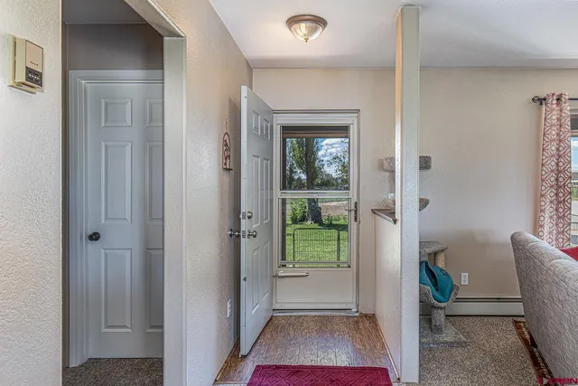 a room that has a rug in it