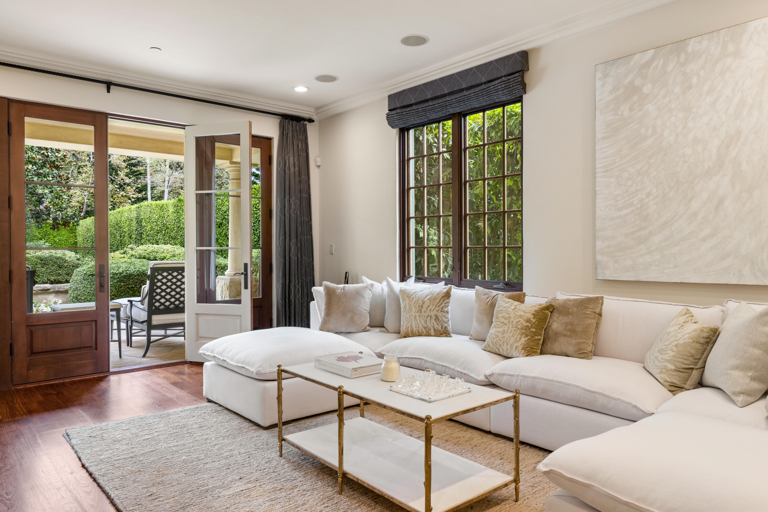 2035 Creekside Road Montecito, CA 93108 - Photo 13 of 60 a living room with furniture and a large window