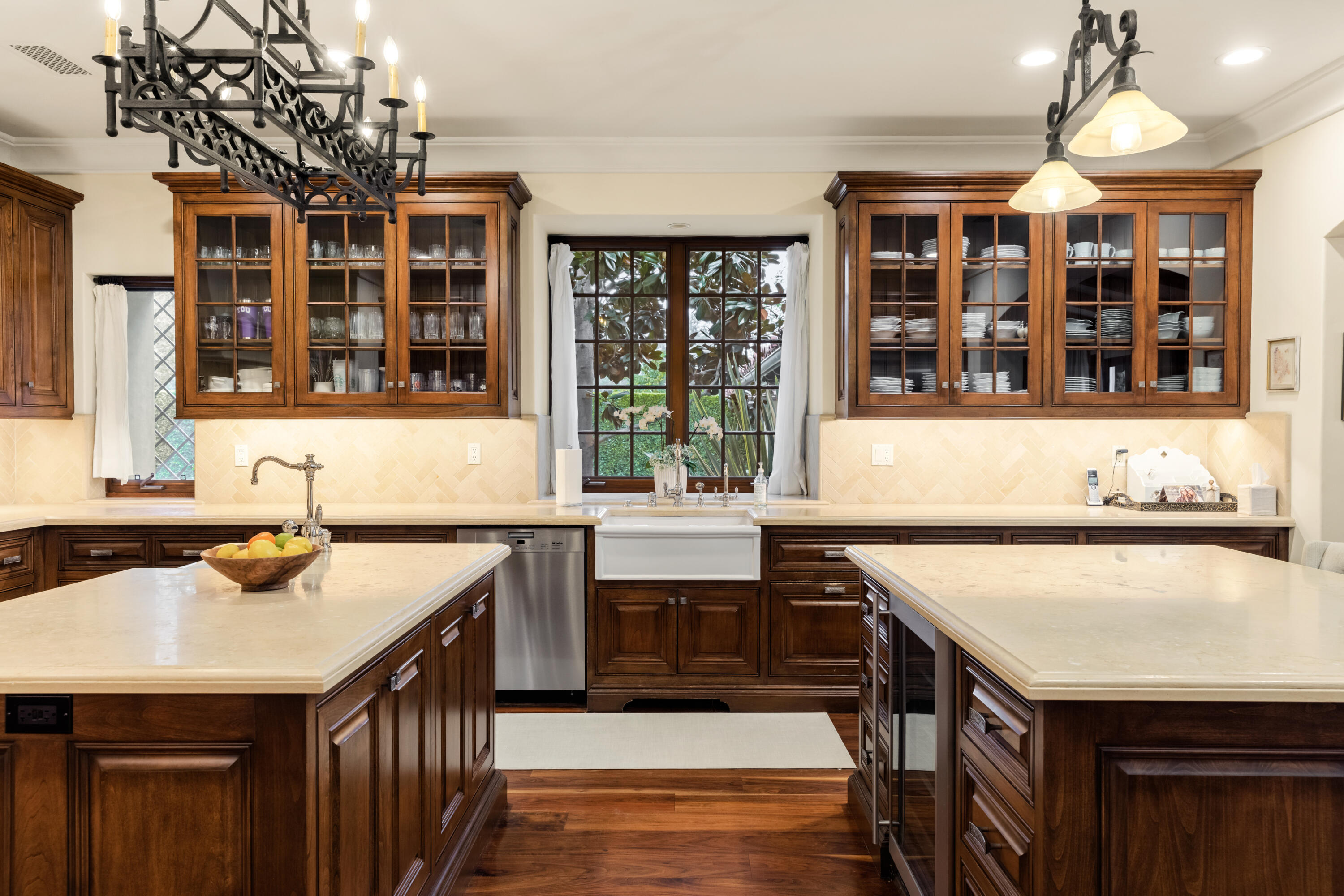 2035 Creekside Road Montecito, CA 93108 - Photo 22 of 60 a kitchen that has a sink and a stove in it