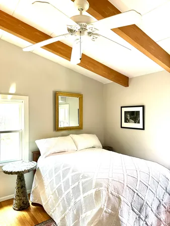 a bathroom with a tub