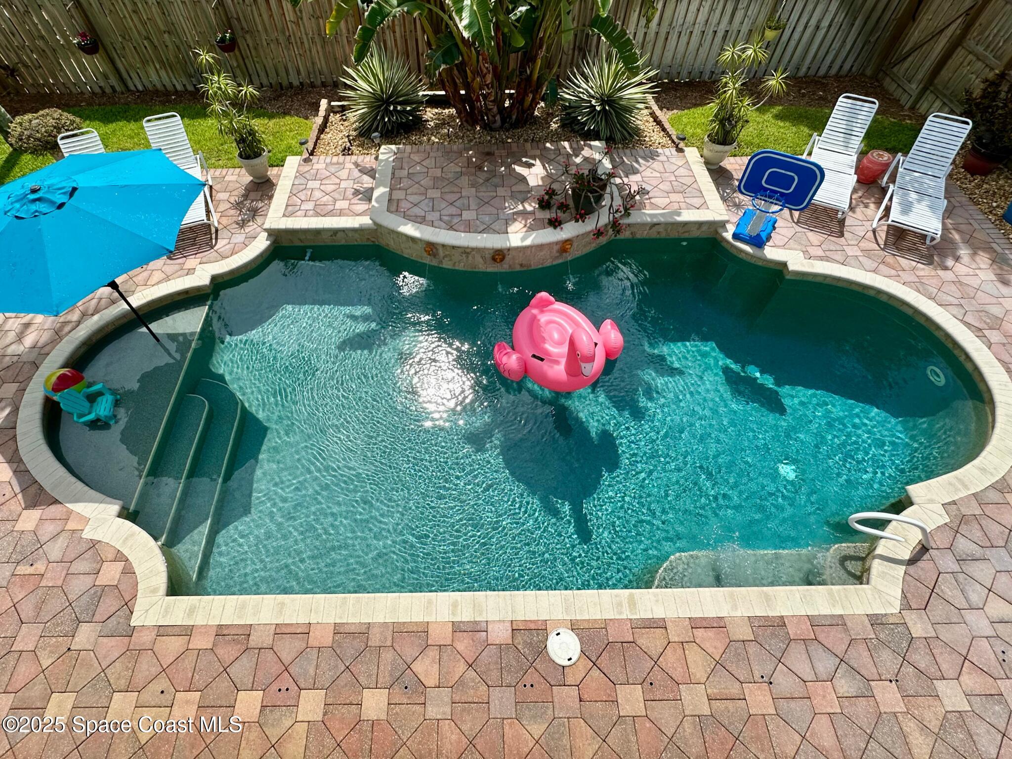 807 Gardener Road Rockledge, FL 32955 - Photo 2 of 66 View of the pool from upstairs