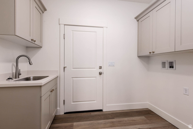51 West 500 South Monroe, UT 84754 - Photo 22 of 41 Functional utility room featuring wood-finish flooring and white walls