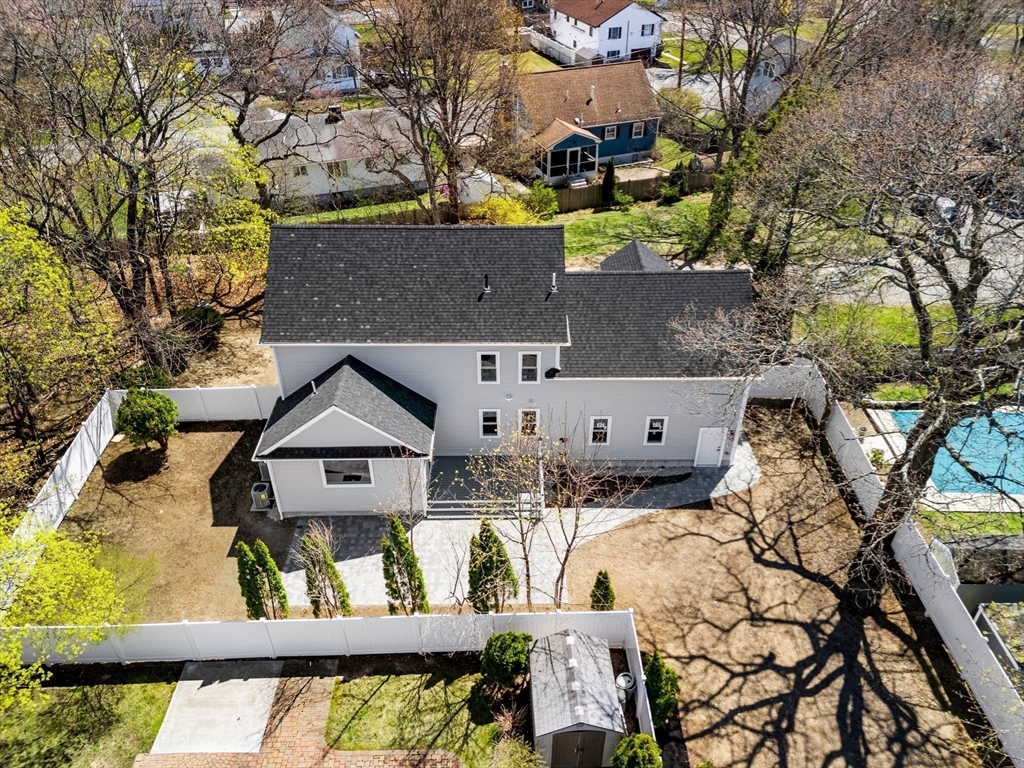 4 Wilbur Street Woburn, MA 01801 - Photo 38 of 39 an aerial view of house with yard
