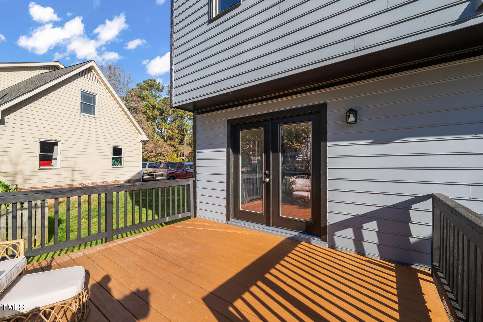 2512 Scouting Trail Raleigh, NC 27615 - Photo 30 of 36 a balcony view with a seating space