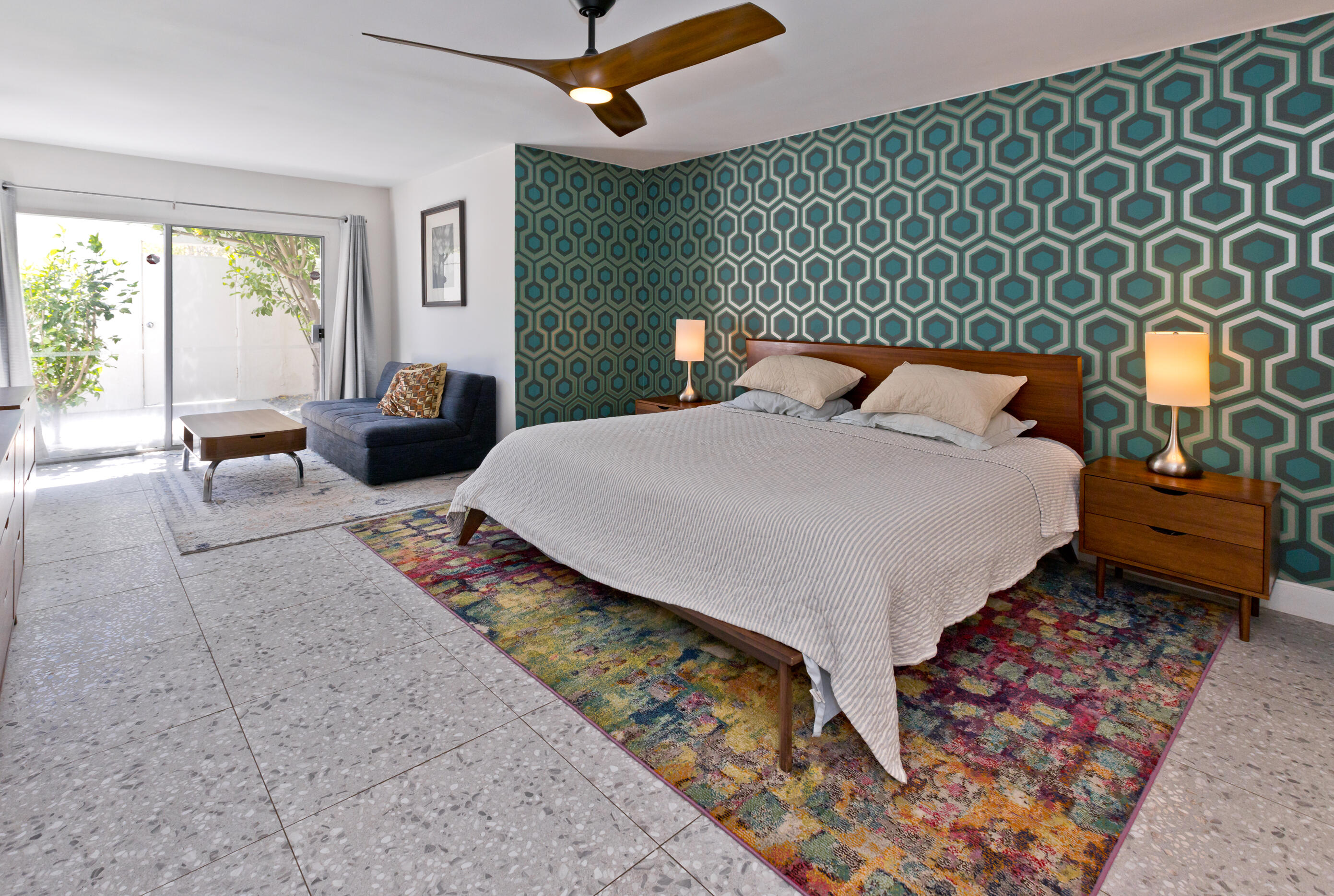 1810 Sandcliff Road Palm Springs, CA 92264 - Photo 24 of 55 a bed sitting in a bedroom next to a window