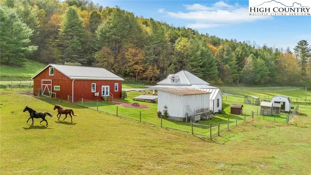 a view of swimming pool with seating area and trees in the background