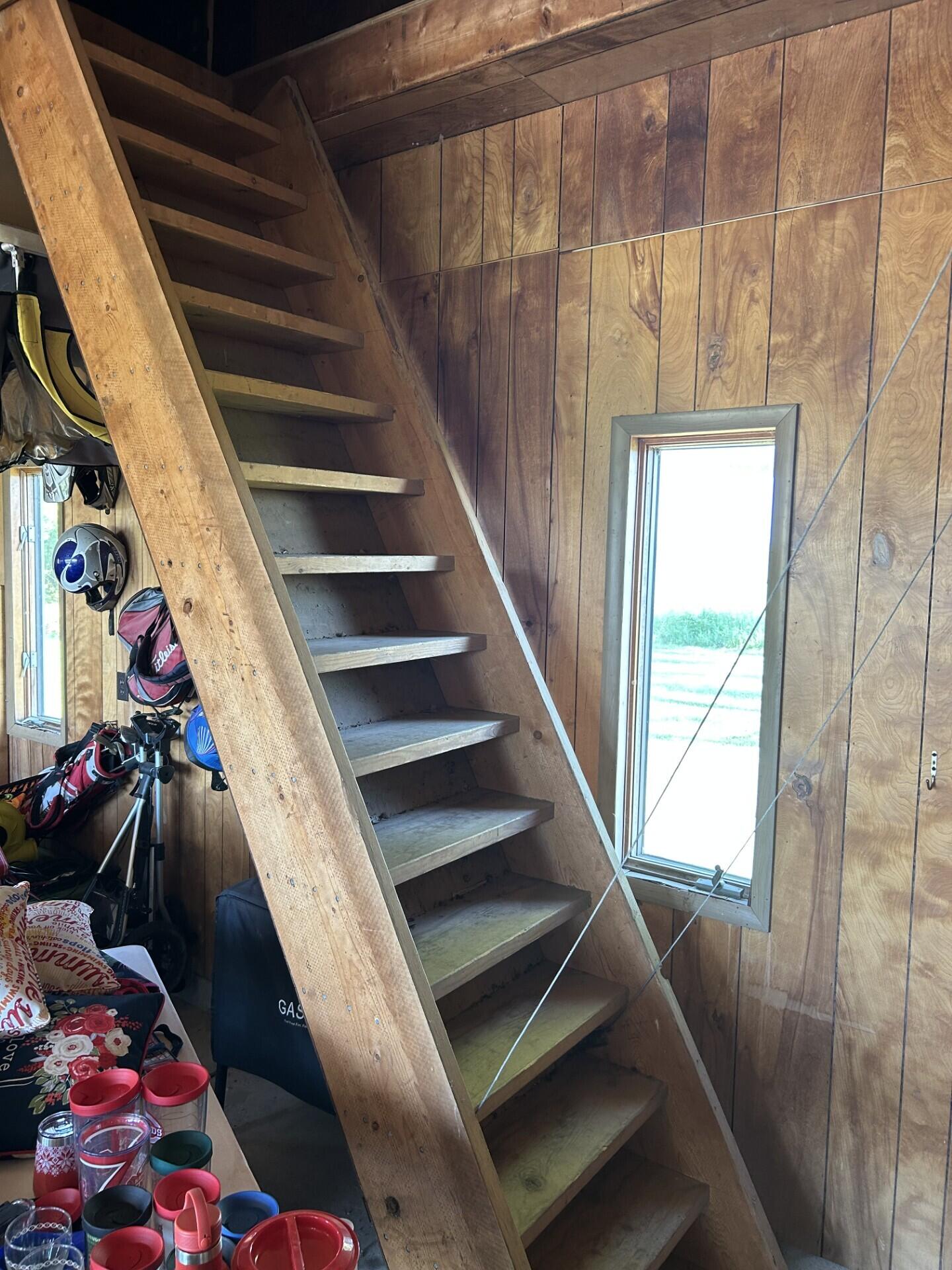 10239 Krugh Road Mendon, OH 45862 - Photo 46 of 52 Garage attic-powered drop sown stairs.