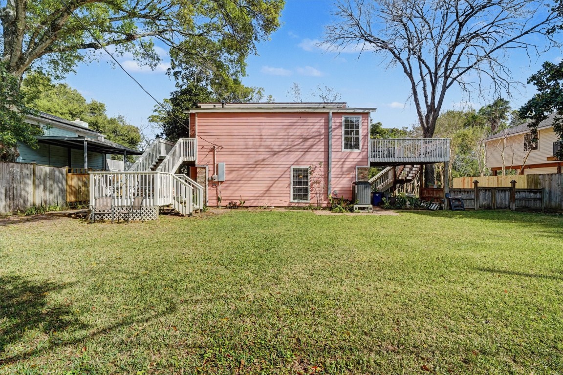 2205 Mission Street Kemah, TX 77565 - Photo 32 of 33 a view of a house with a yard