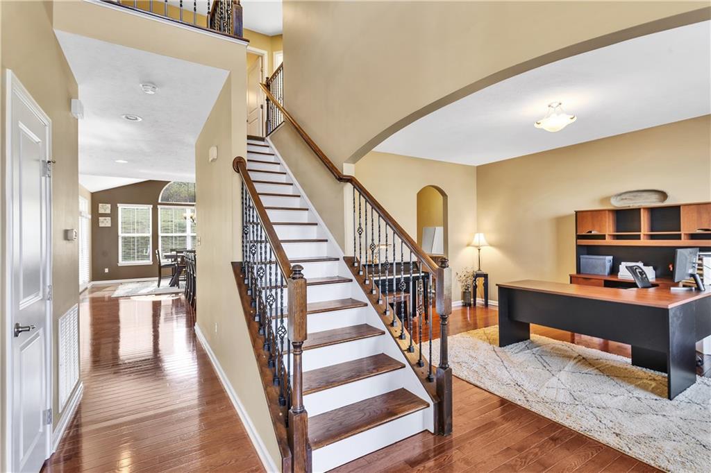 7787 Dominick Drive Irwin, PA 15642 - Photo 6 of 35 a view of entryway and hall with wooden floor