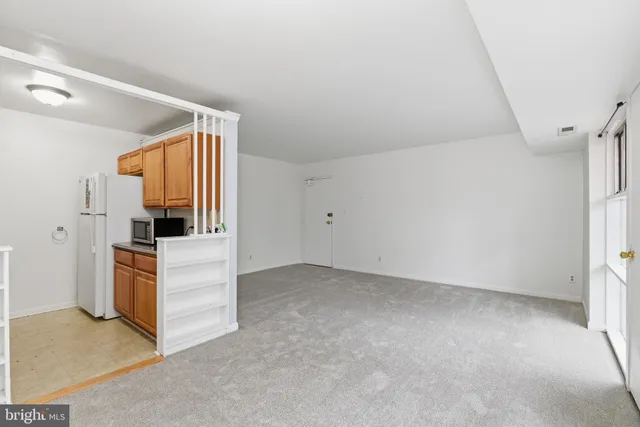 an entryway with a stove