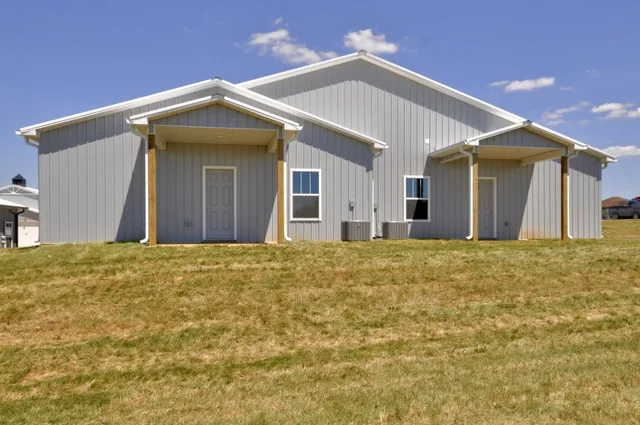 a front view of house