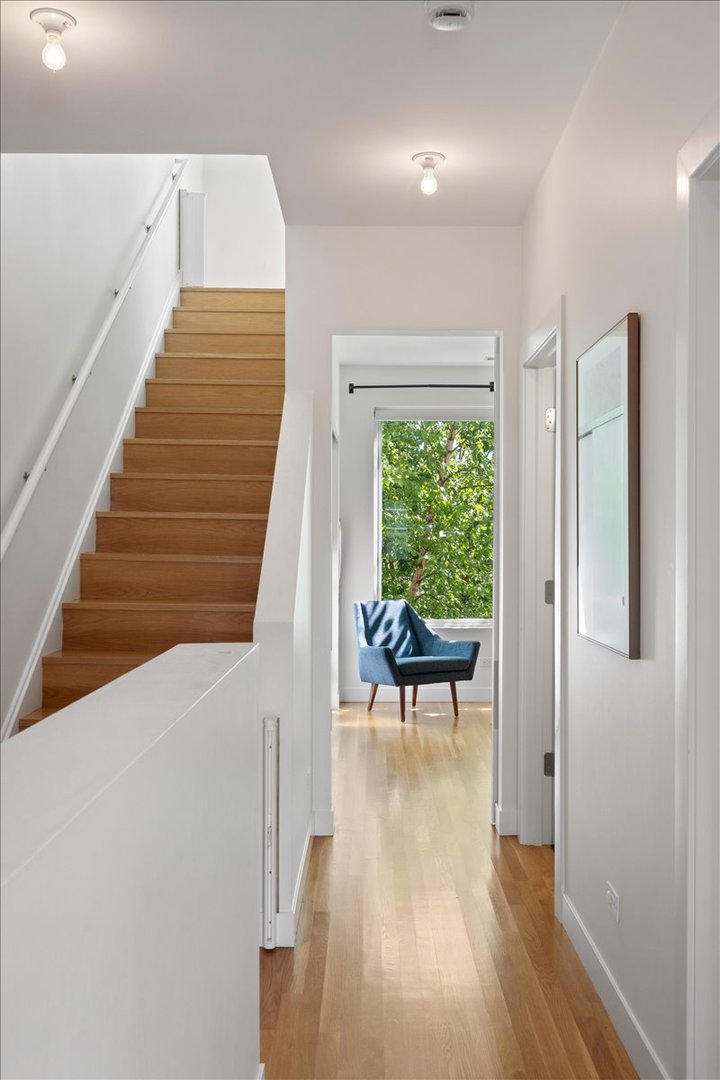 2638 North Ridgeway Avenue Chicago, IL 60647 - Photo 22 of 31 a view of entryway and hall with wooden floor