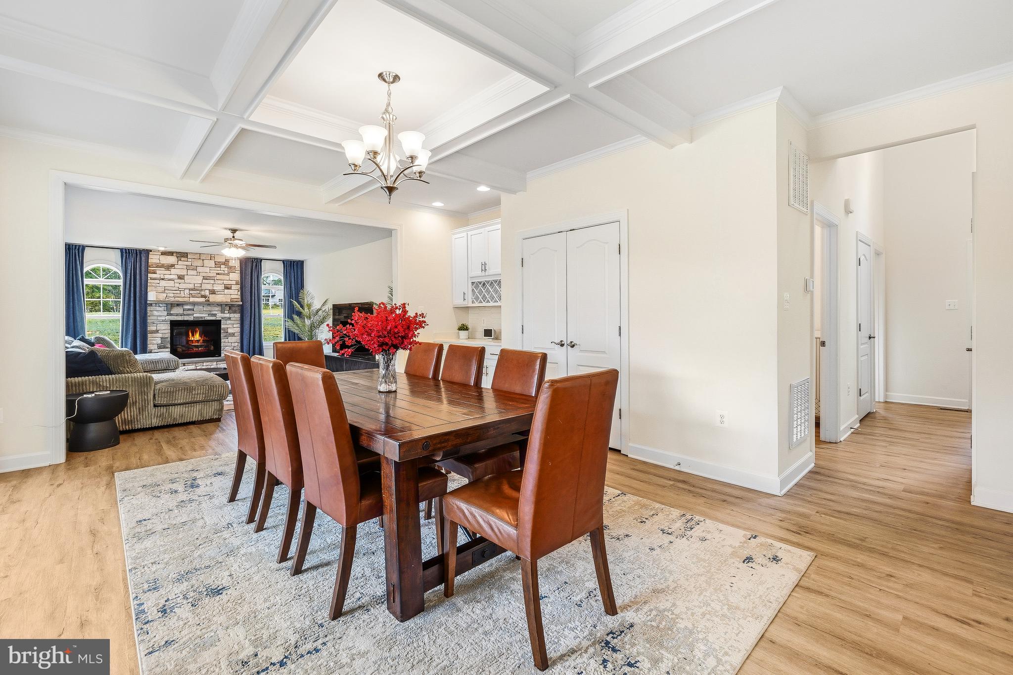164 Dolittle Farm Road Stafford, VA 22554 - Photo 14 of 61 Dining Room with Coffer Ceiling