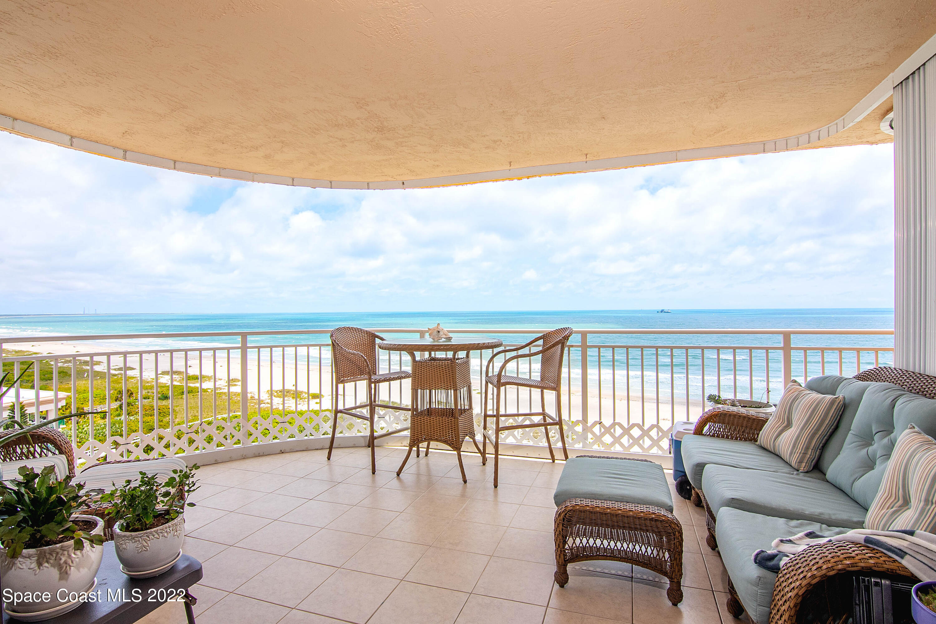 6770 Ridgewood Avenue, Unit 1001 Cocoa Beach, FL 32931 - Photo 10 of 57 CS Balcony NE Corner View