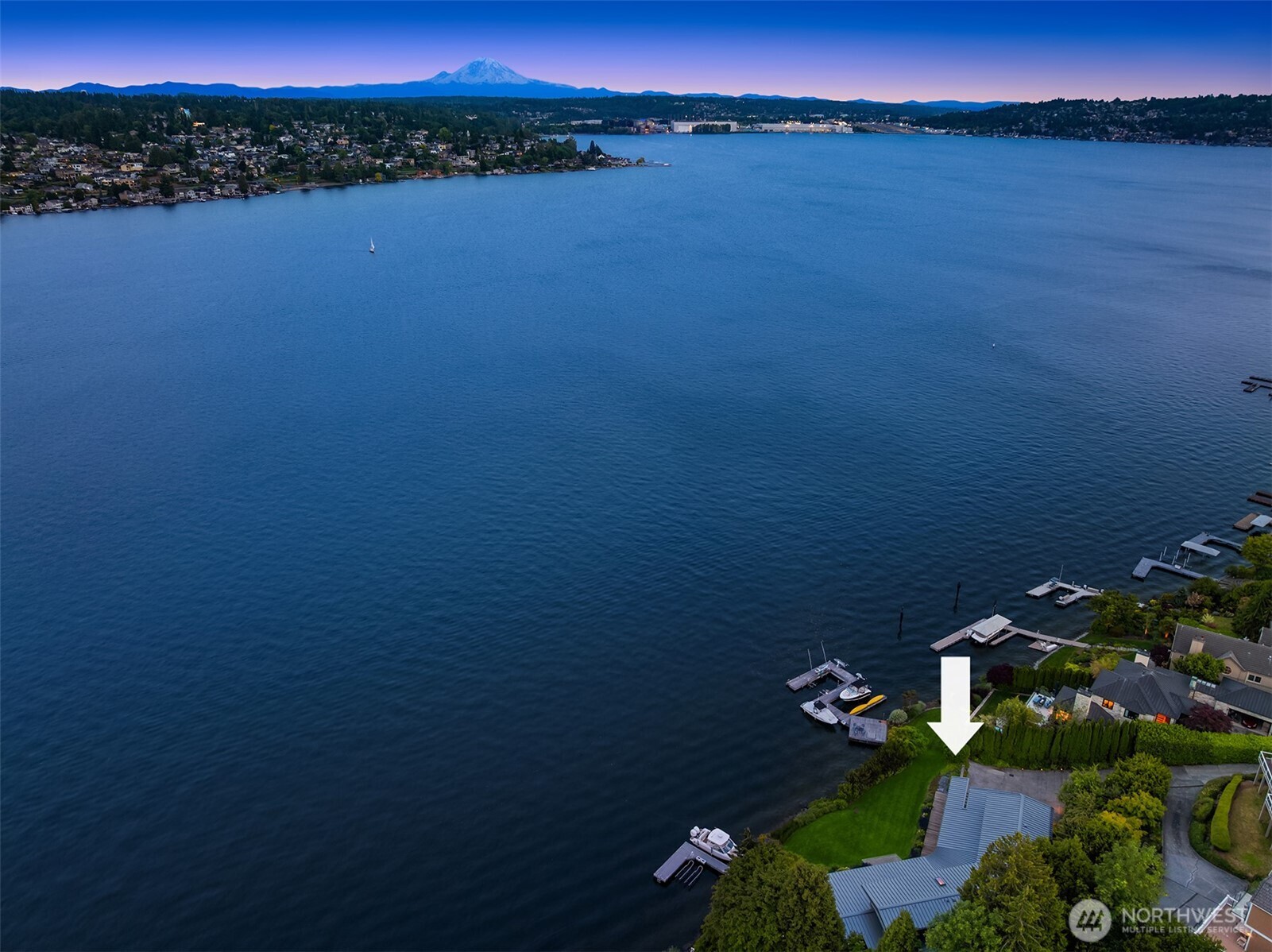 7964 East Mercer Way Mercer Island, WA 98040 - Photo 32 of 32 a view of lake and mountain