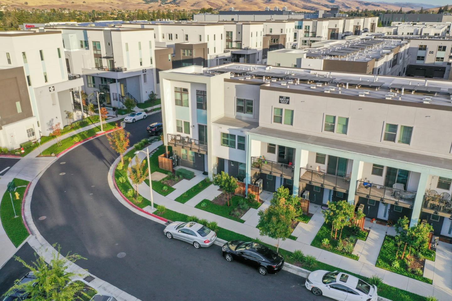 6725 Magnetic Loop San Jose, CA 95119 - Photo 56 of 68 an aerial view of a house with a garden and lake view