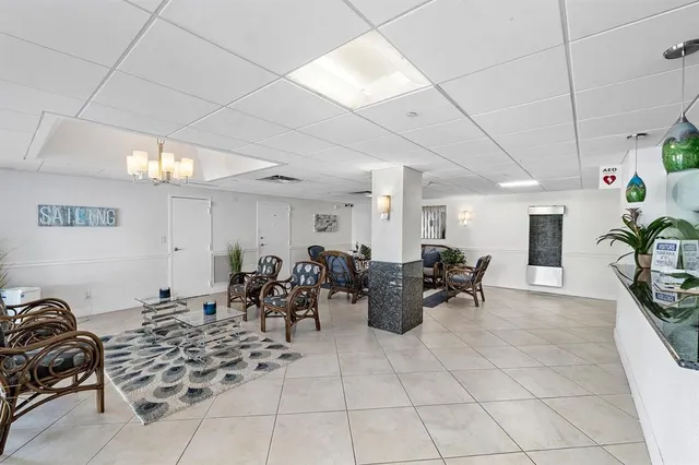 a group of people sitting in a room