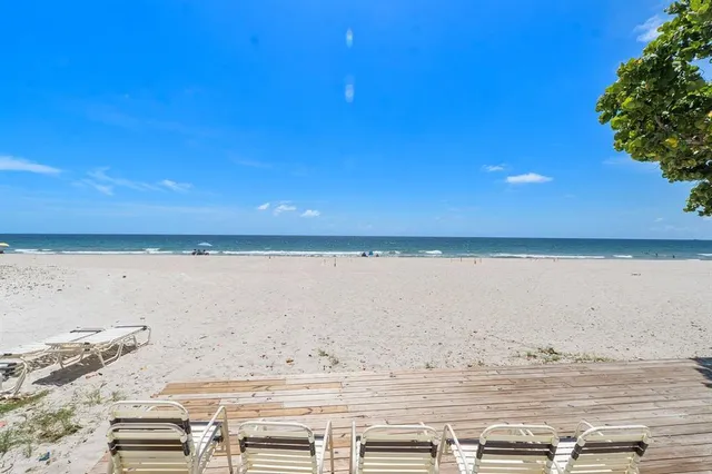 a view of an ocean beach