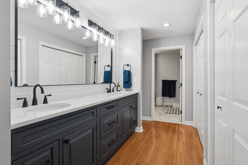 38 Shady Brook, Unit 38 West Springfield, MA 01089 - Photo 36 of 41 a spacious bathroom with a double vanity sink a mirror and shower