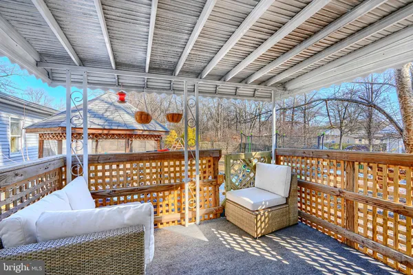 a room with furniture