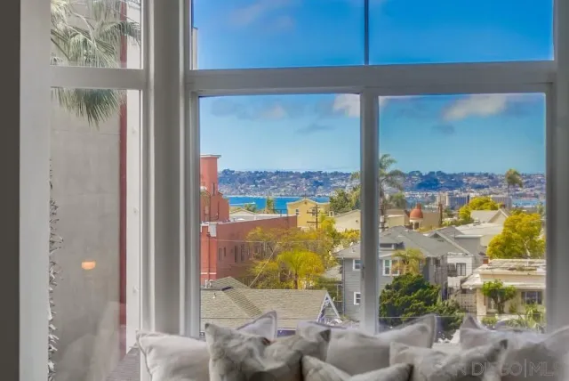 a view of city and ocean