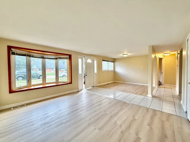 a view of backyard and house