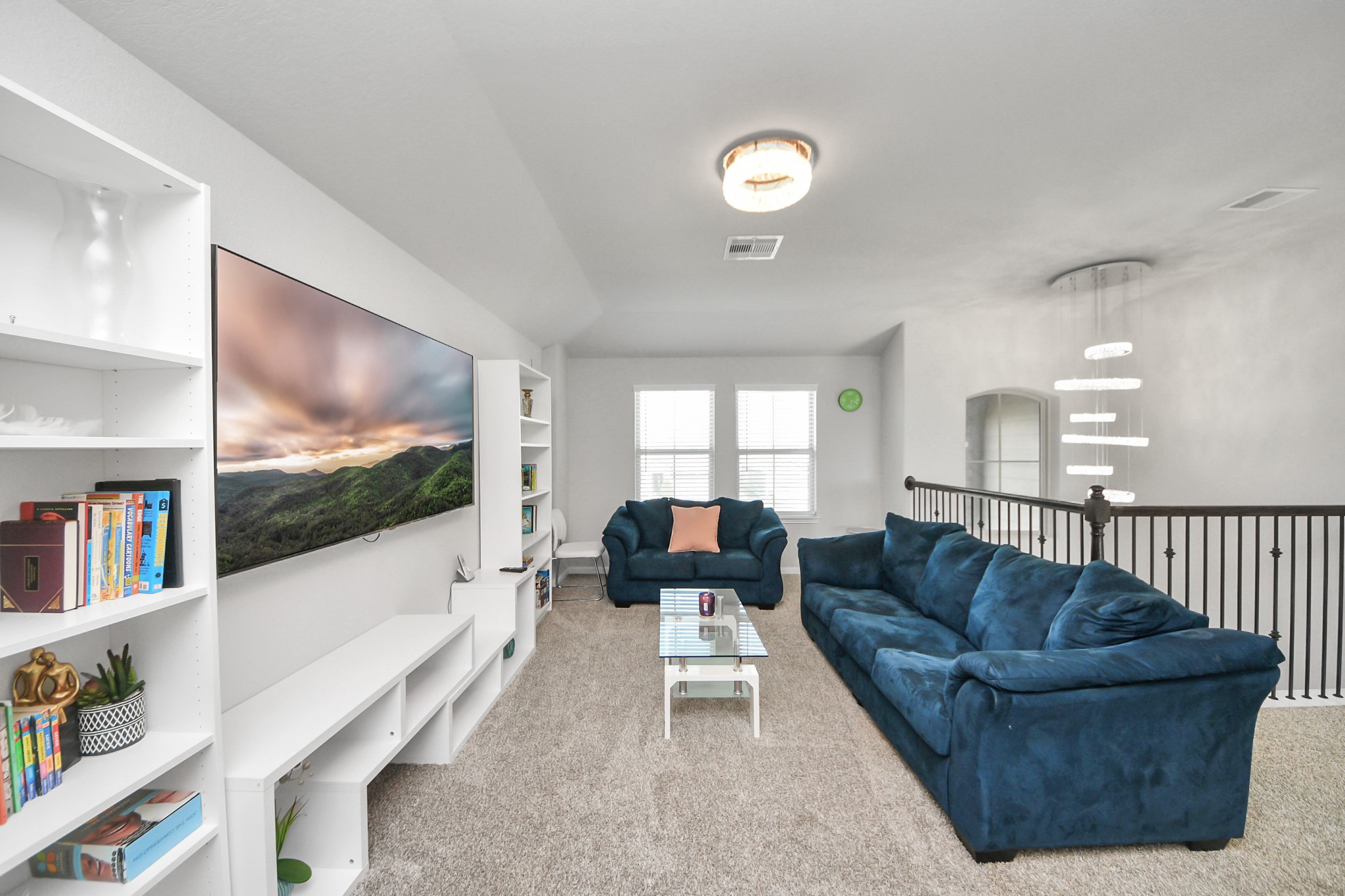 3514 Windham Way Katy, TX 77494 - Photo 6 of 42 a living room with furniture and a flat screen tv