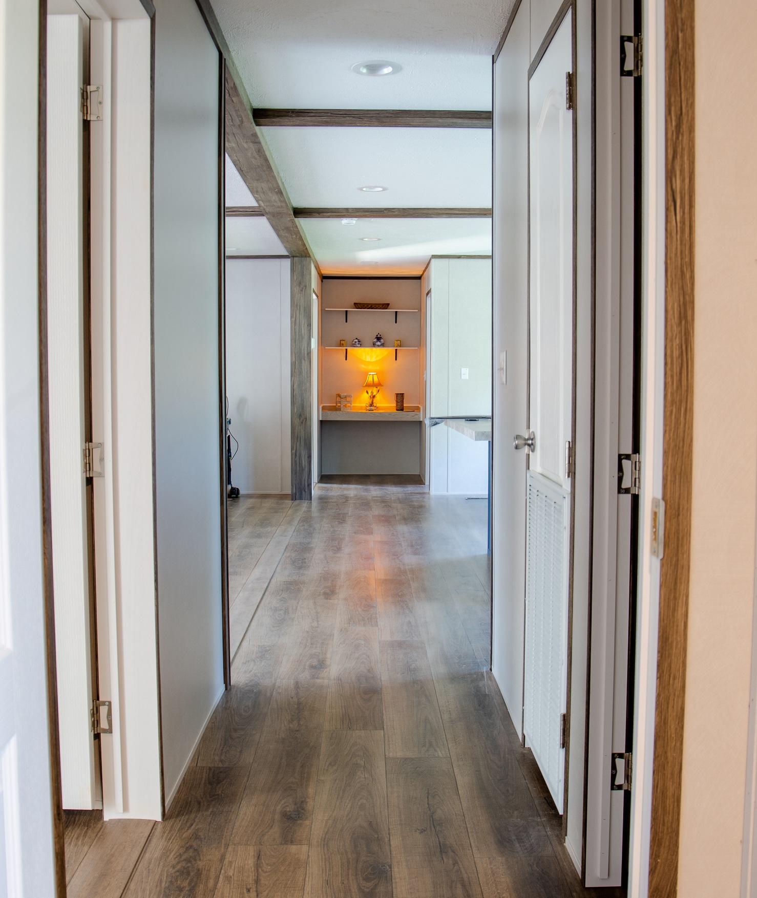 7400 Hardy Road Hardy, VA 24101 - Photo 32 of 57 a view of a hallway with wooden floor and windows