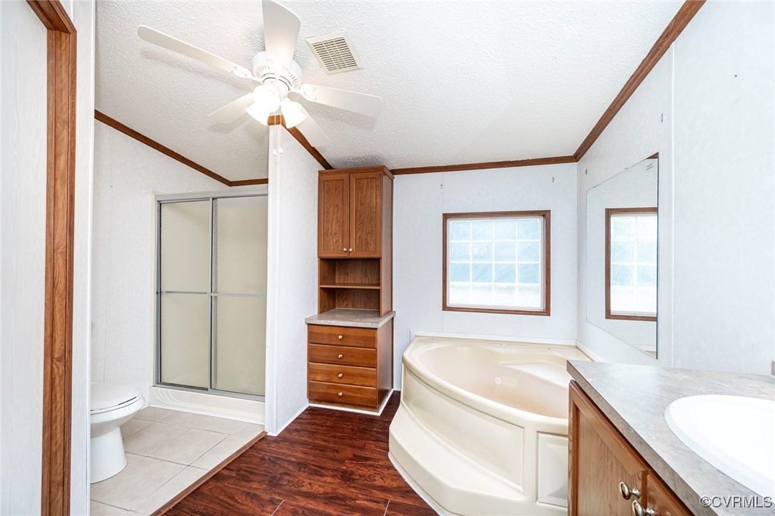 394 Tower Road Brodnax, VA 23920 - Photo 21 of 34 a spacious bathroom with a granite countertop sink a bathtub and shower