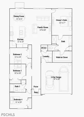 $2,425 | 12312 Amber Waves Road, Lehigh Acres, FL 33974