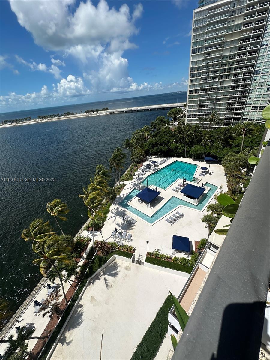 2333 Brickell Avenue, Unit 901 Miami, FL 33129 - Photo 35 of 79 a view of a lake with a patio
