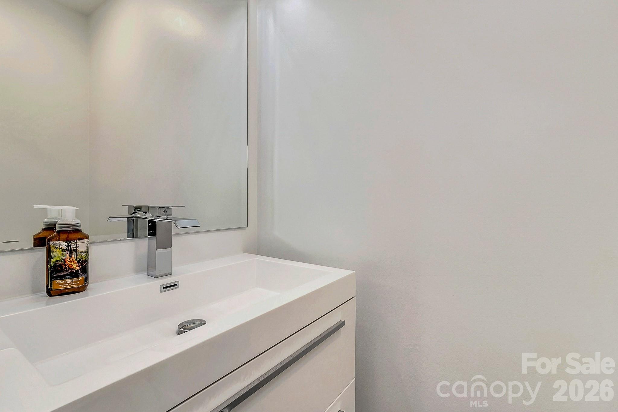 215 East Oakview Road Asheville, NC 28806 - Photo 28 of 42 a bathroom with a sink and a mirror