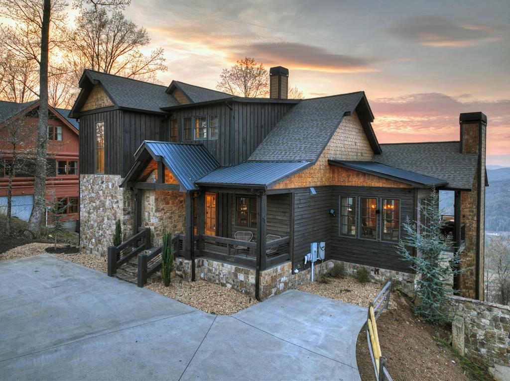 472 Overlook Drive Blue Ridge, GA 30513 - Photo 26 of 58 a view of a house with backyard porch and sitting area