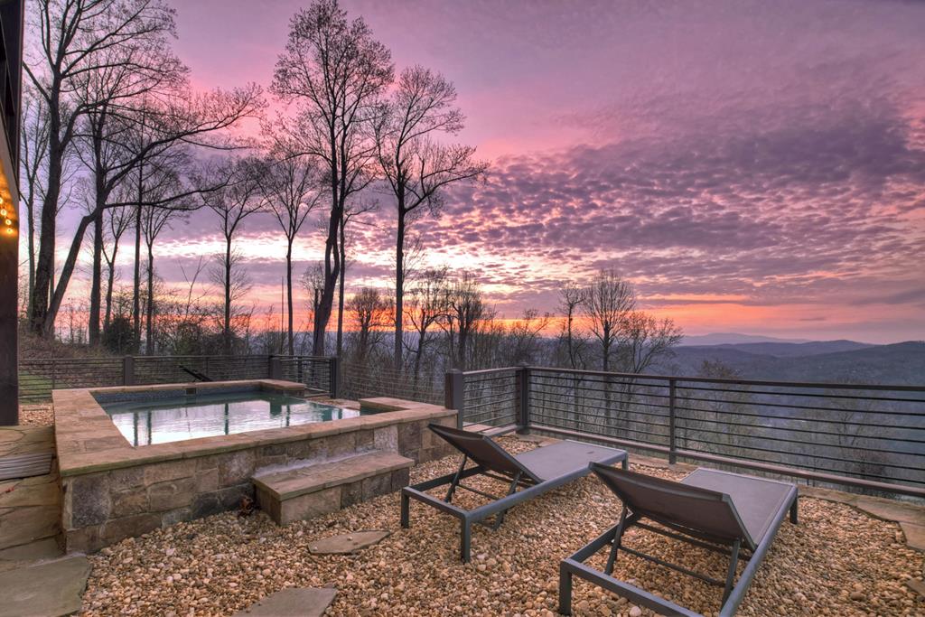 472 Overlook Drive Blue Ridge, GA 30513 - Photo 52 of 58 a roof deck with a table and chairs