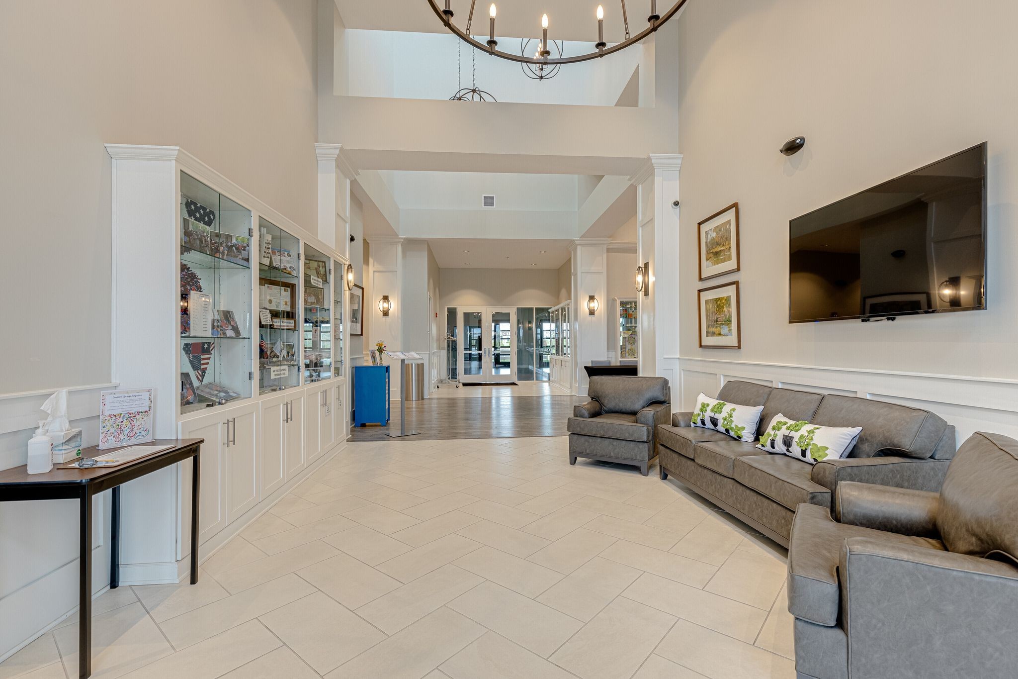 2061 Hardin Place Spring Hill, TN 37174 - Photo 43 of 65 a living room with furniture and a flat screen tv