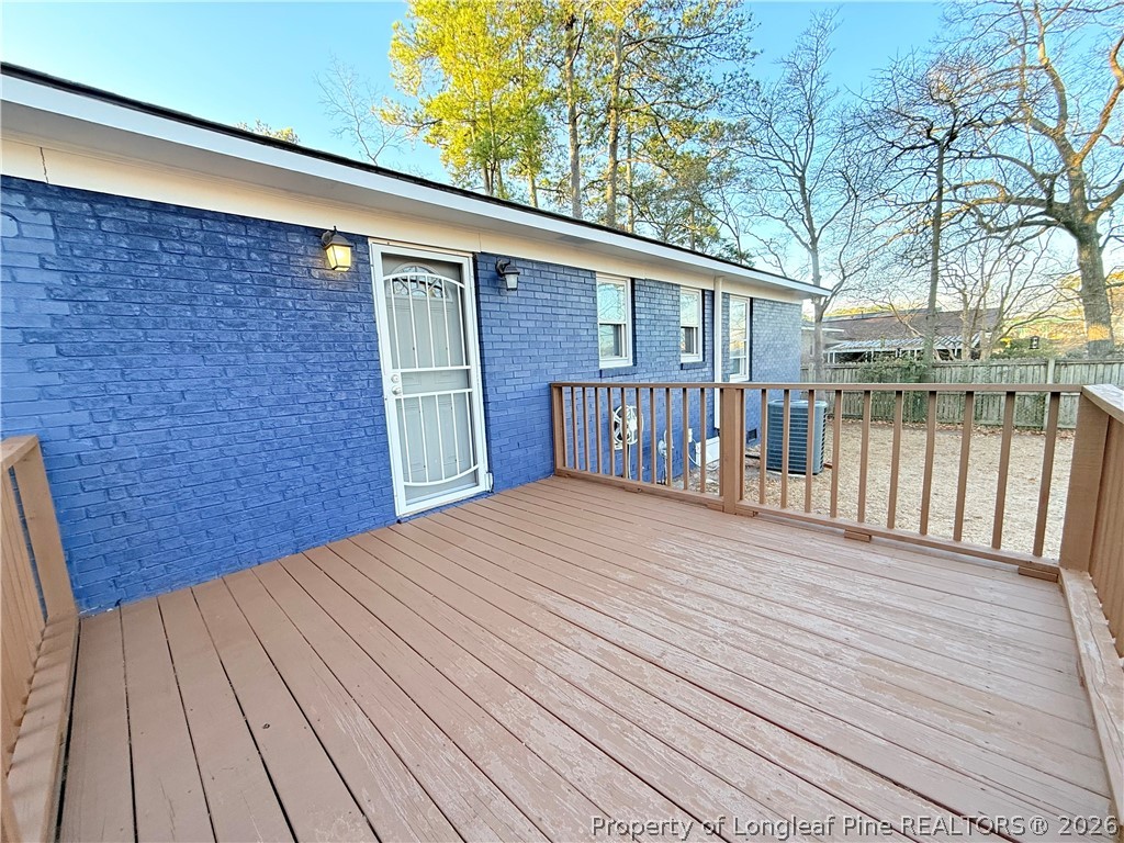 425 North Platte Road Fayetteville, NC 28303 - Photo 23 of 30 a view of a house with a roof deck