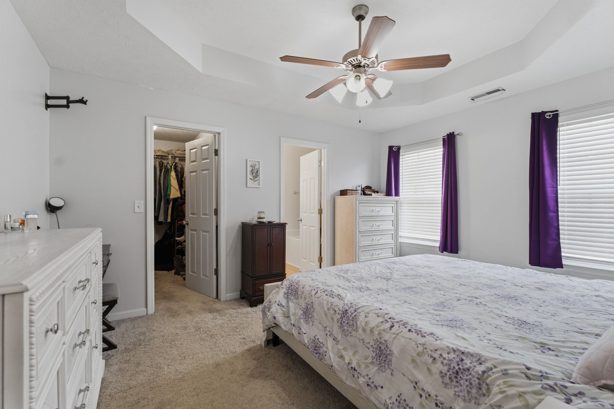 2045 Barretts Ridge Drive Murfreesboro, TN 37130 - Photo 17 of 33 a spacious bedroom with a bed and a chandelier