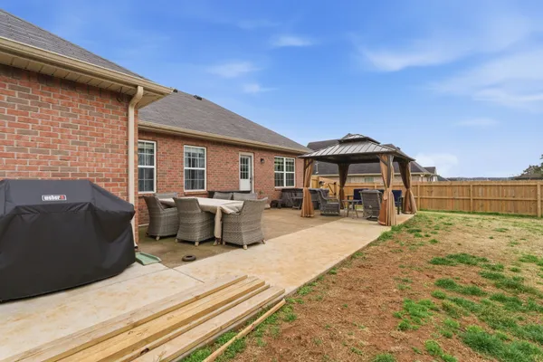 a view of a house with a patio