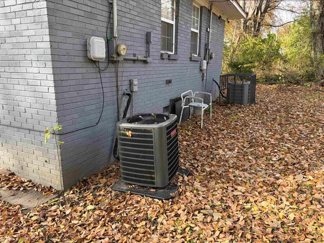 a backyard of a house