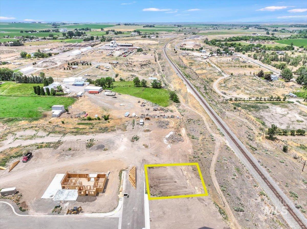1018 Liberty Street Gooding, ID 83330 - Photo 9 of 18 Aerial view of sparsely populated area featuring property parcel outlined