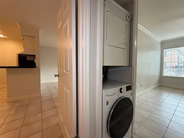 a view of a street with a building in the background