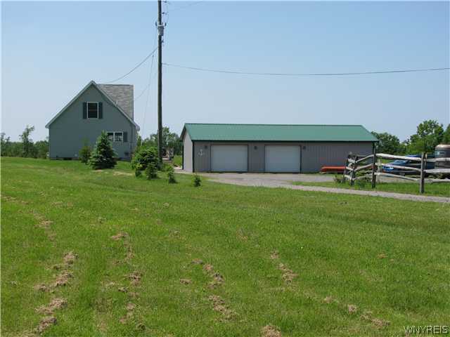 410 Gadd Road Bennington, NY 14004 - Photo 1 of 1 Exterior Front 24 x 48 - 3 bay garage in front of